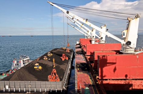 Indonesian Steam Coal in Ship